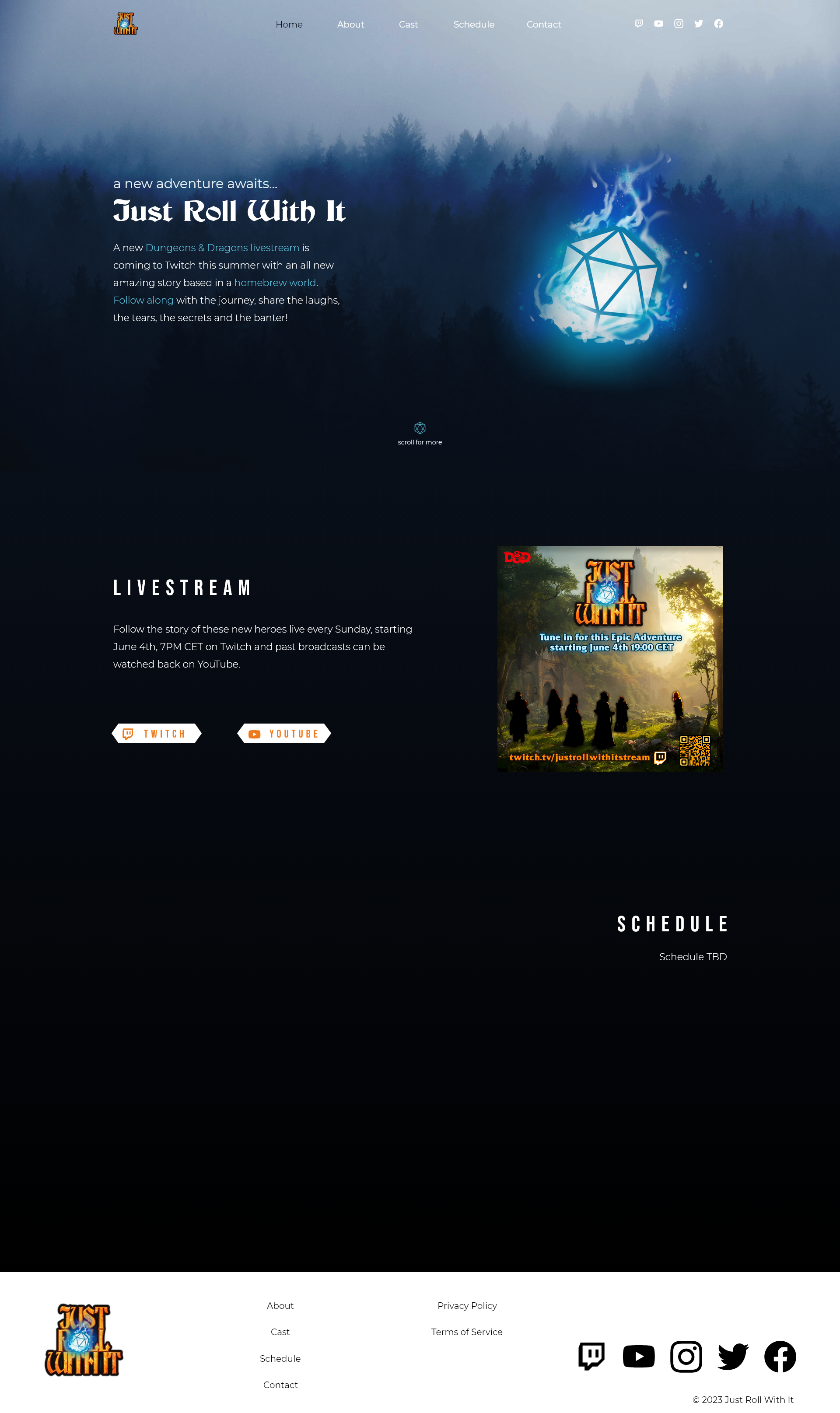 screenshot of iteration for the homepage. Made by Yara Prins.